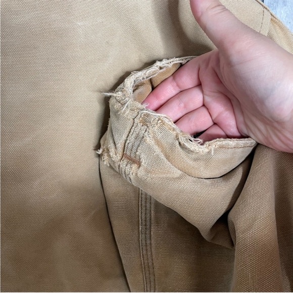 Carhartt chore coat vintage Arctic canvas quilted barn jacket men’s size xxl tan - Picture 7 of 8